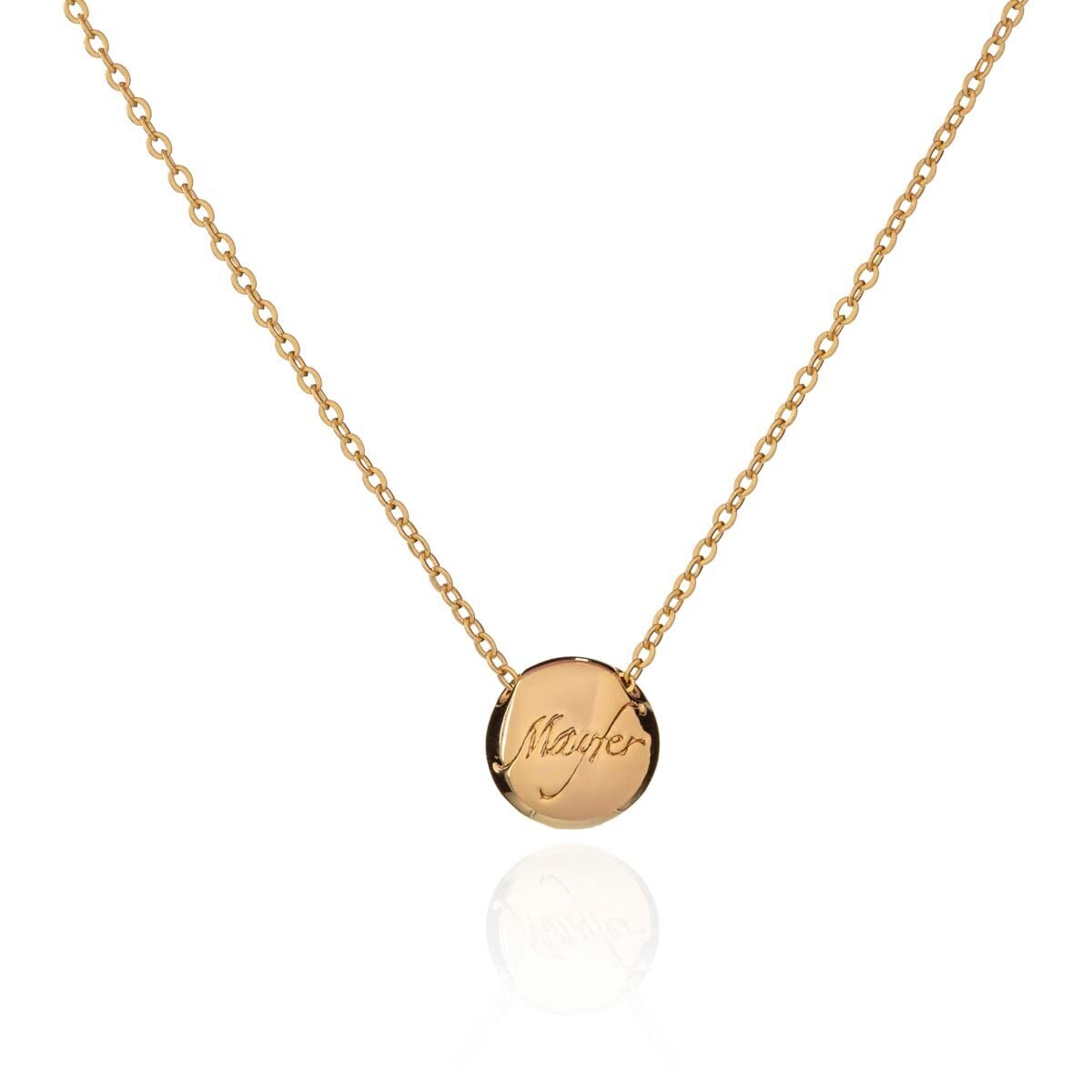 Mayfer, Juego Dorado de Arete y Collar con Dije, con Cristal Austríaco