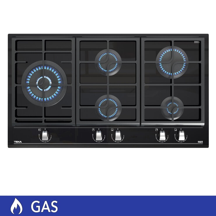 Teka Parrilla de Gas Vitrocerámica 5 Quemadores