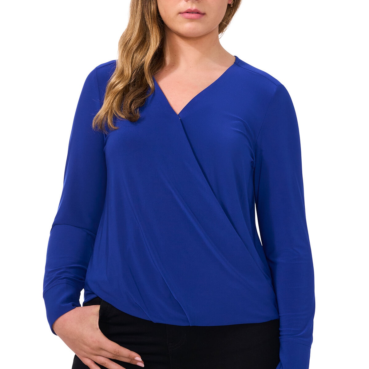 Vince Camuto Blusa para Dama Azul Extra Chica