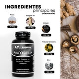 Proyectile Maca, Tongkat Ali, Shilajil y Tribulus Terrestris 180 Cápsulas