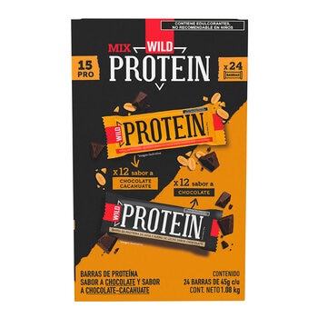 Wild Protein Barras de Proteína con Chocolate 1.08 kg