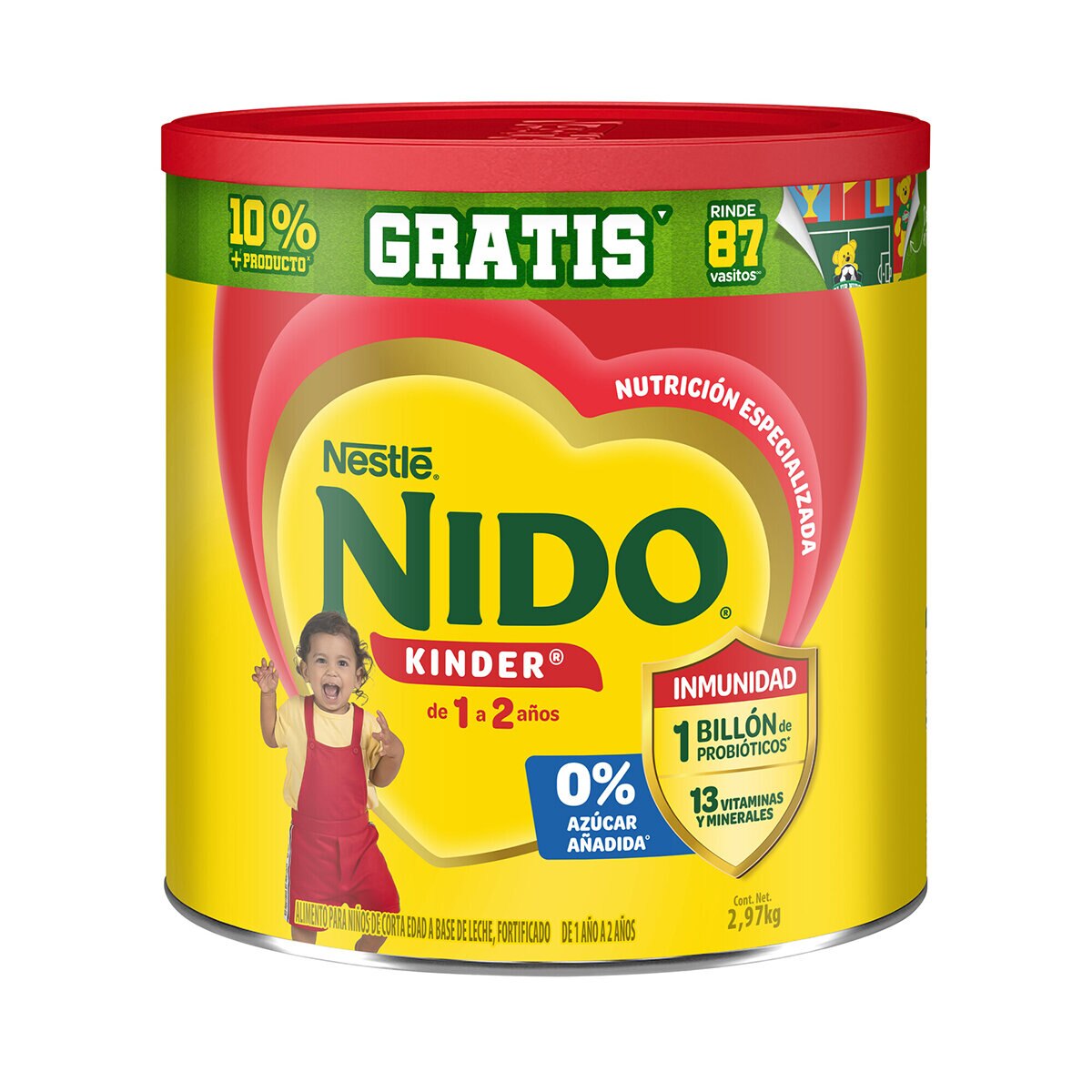 Nido Kinder Leche en Polvo 2.97 KG Nido Kinder Leche en Polvo 2.97 KG