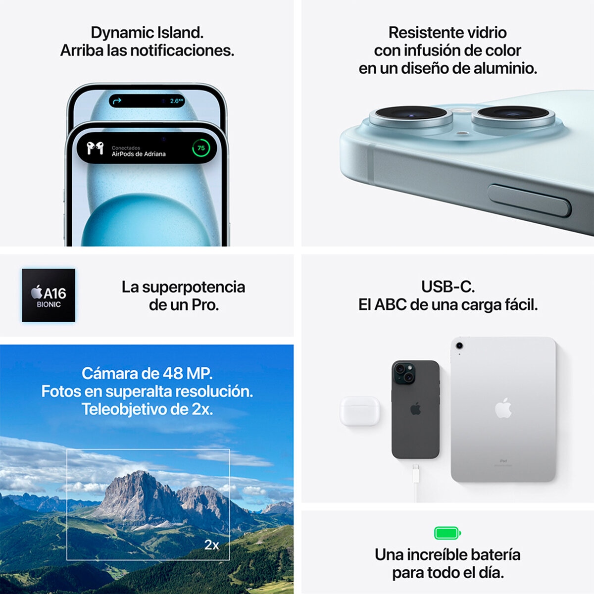 Comprar iPhone 15 Plus de 256 GB Azul - Apple (MX)