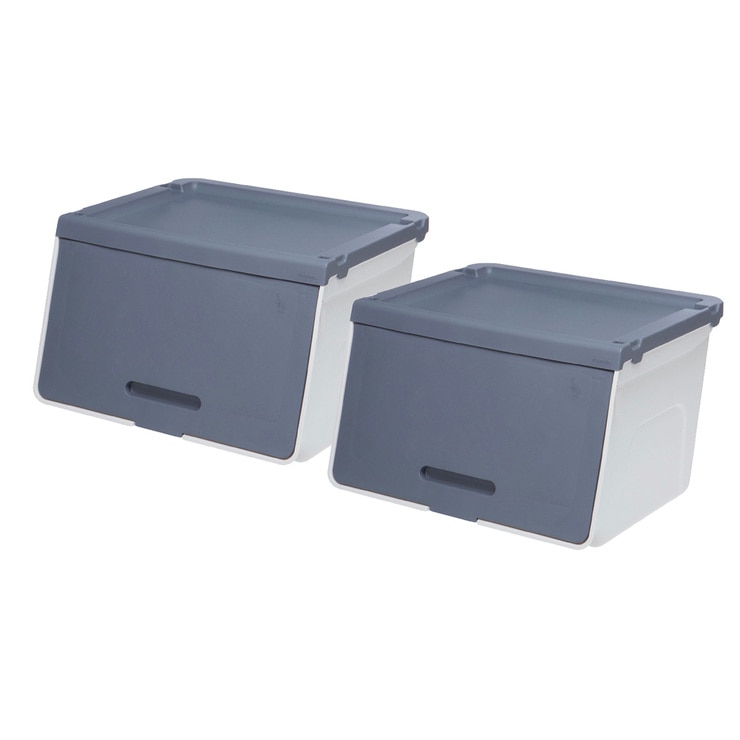 Litem, 2 Cajas Medianas de Almacenamiento Apilables | Costco México