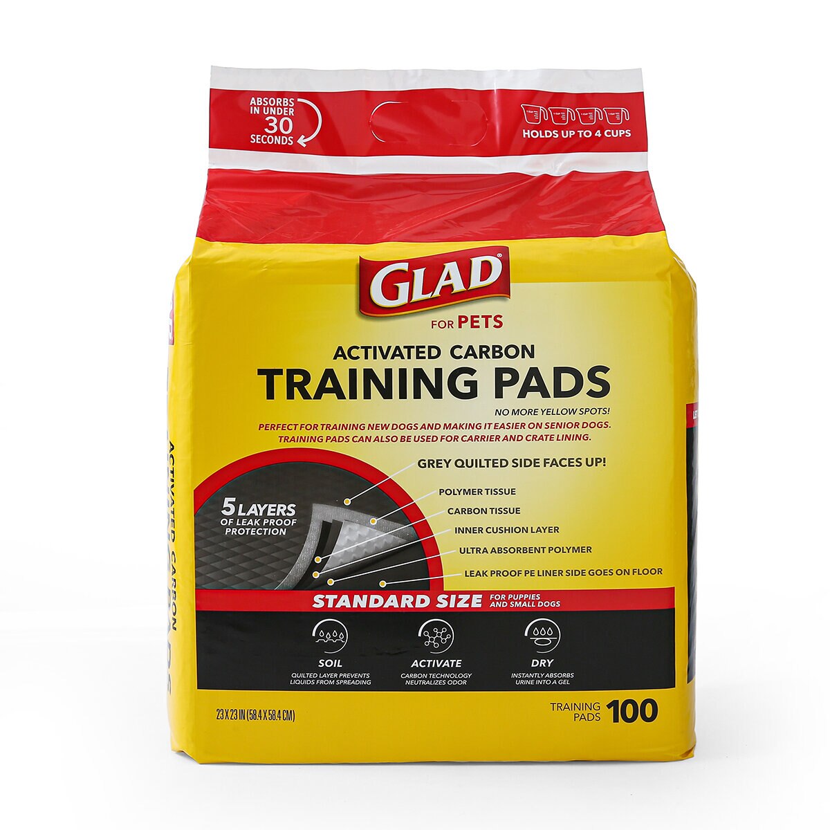 Glad Tapetes Absorbentes para Perro 100 pzas