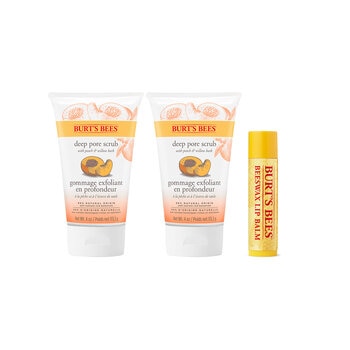 Burt's Bees Exfoliante Facial 2 pzas + Bálsamo Labial