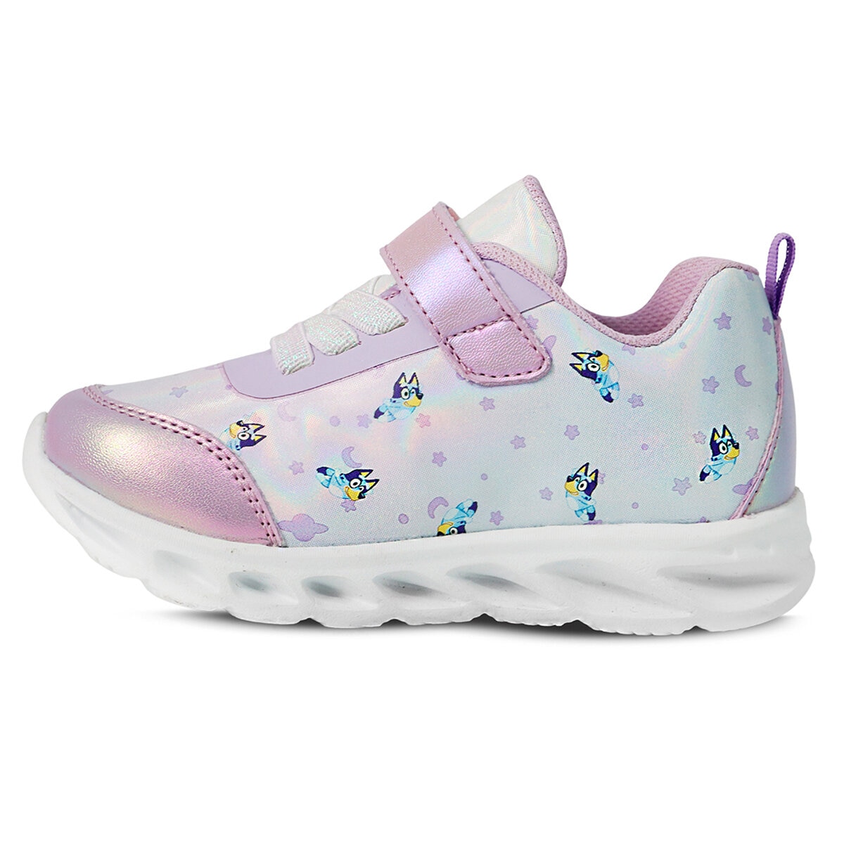 Bluey, Tenis Original Color Lila con Luces, para Niña