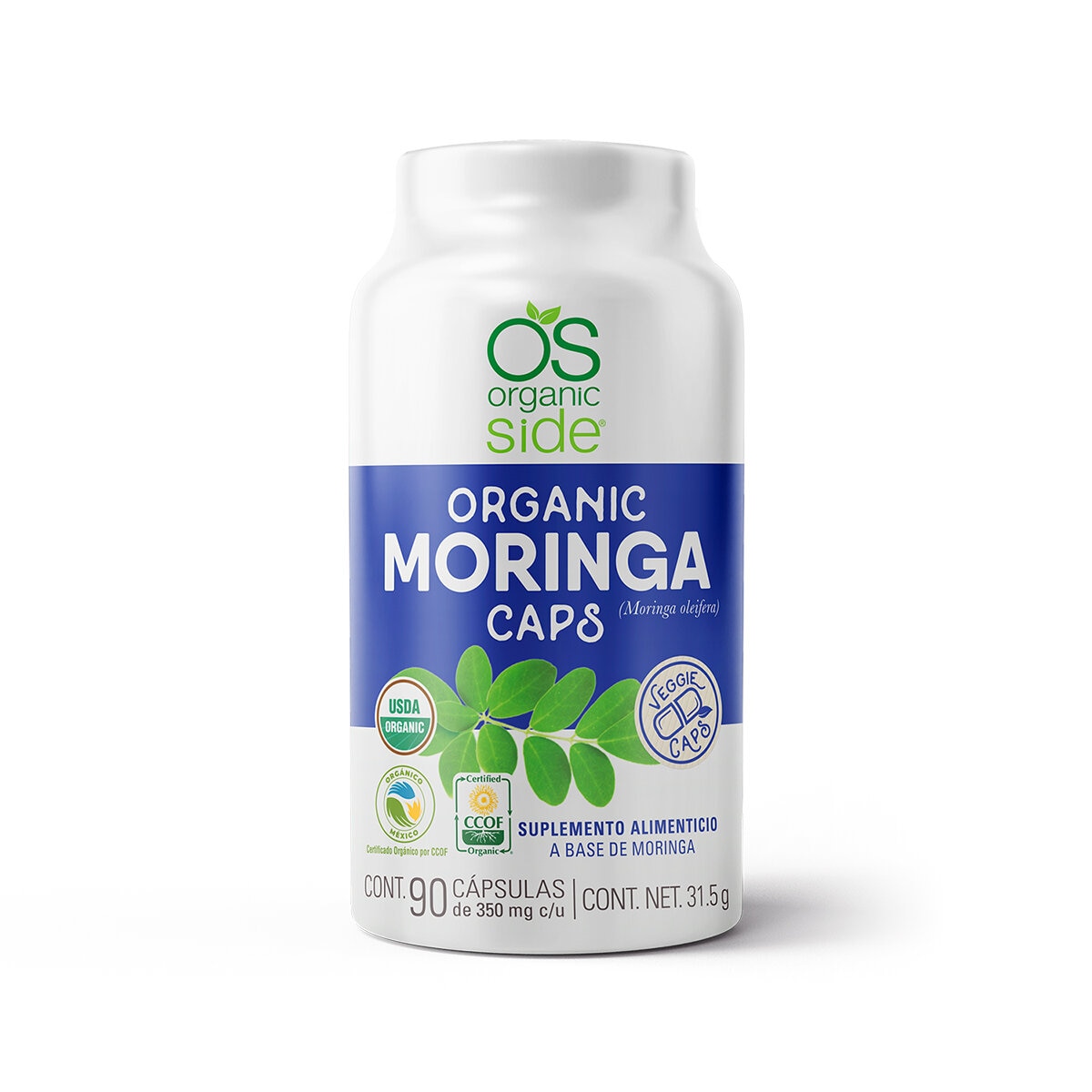 Organic Side Moringa 90 Cápsulas