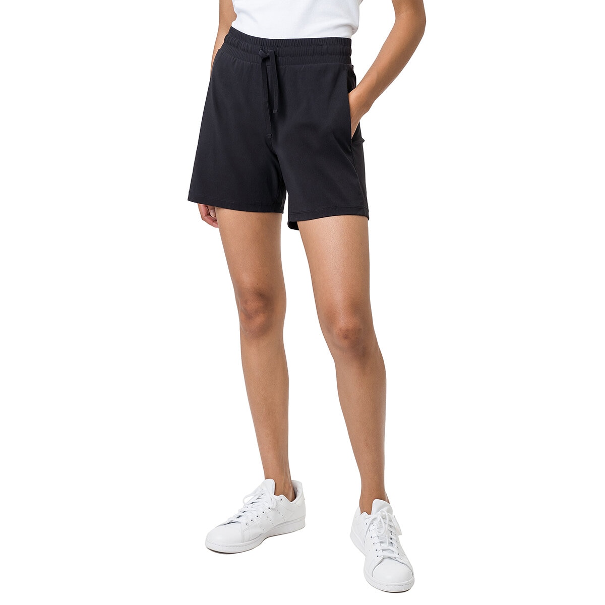 Tuff Apparel Short Deportivo para Dama Negro Chico Cost...