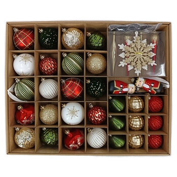 Surtido de Adornos Navideños 80 Piezas - Varios Modelos