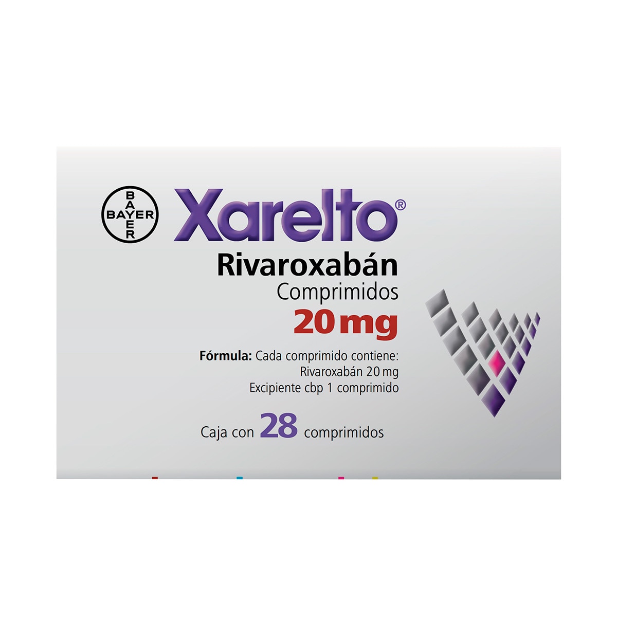 Xarelto 20mg 28 Comprimidos