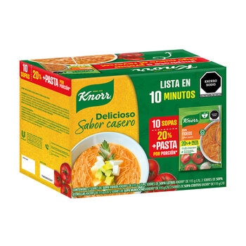 Knorr Sopas Surtidas 10 pzas de 115 g
