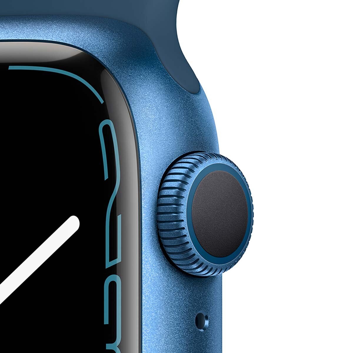 Apple Watch S7 (GPS) Caja de aluminio azul 41mm con correa deportiva color abismo