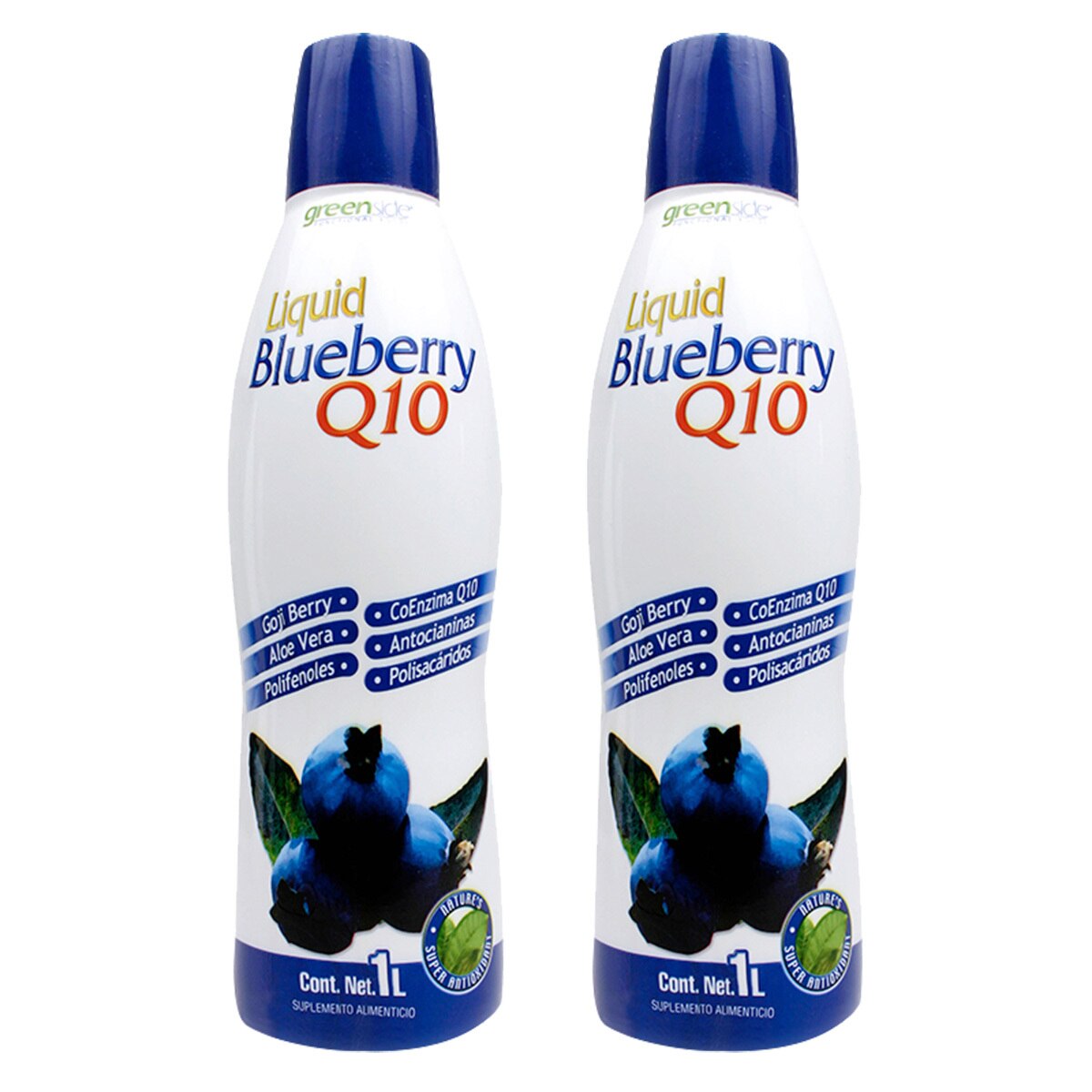 Greenside Blueberry 2 Botellas de 1L c/u Costco México