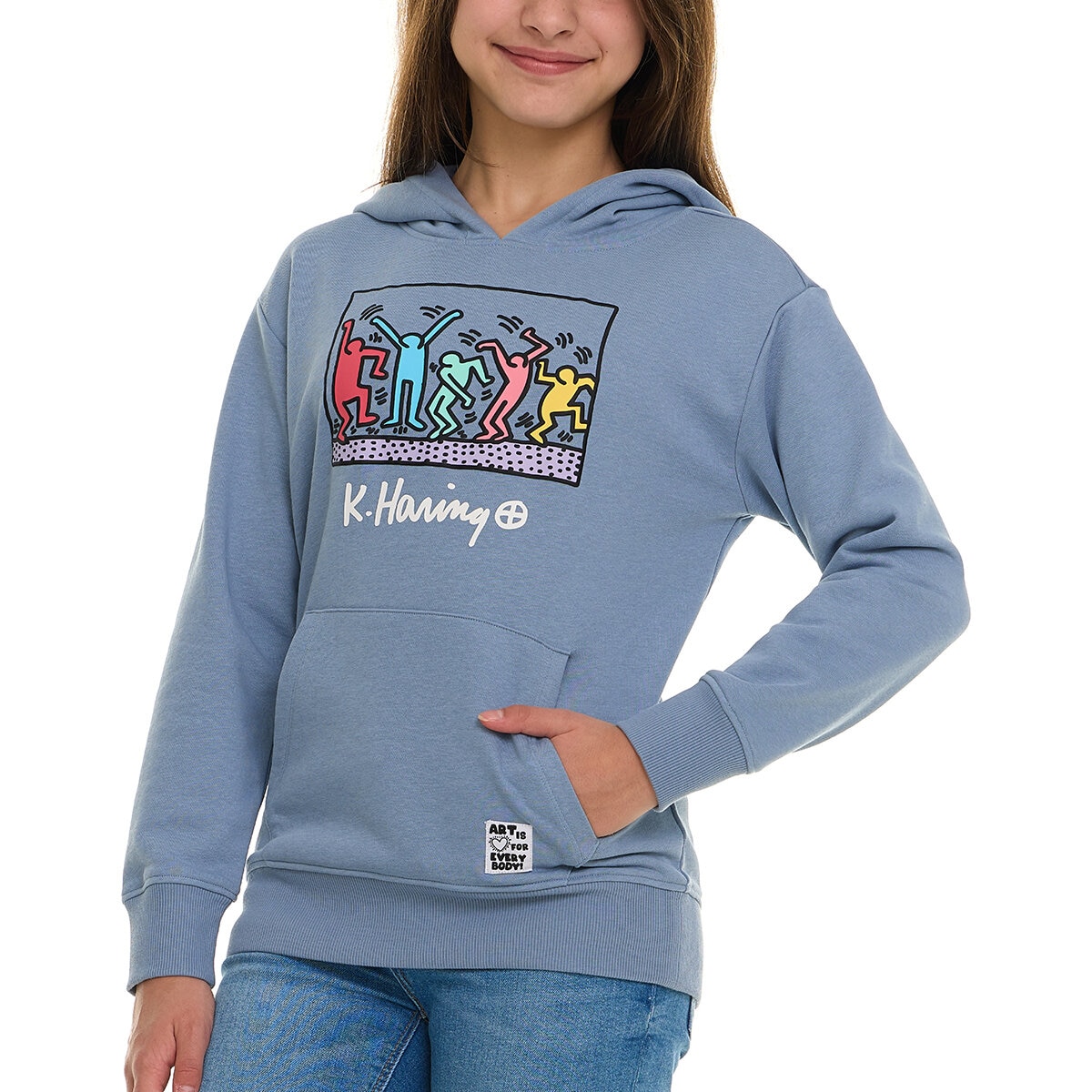 Keith Haring Sudadera para Niños y Niñas Azul 14 / 16 Años