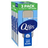 Q-Tips Cotonetes de Algodón 3 paquetes de 625 pzas