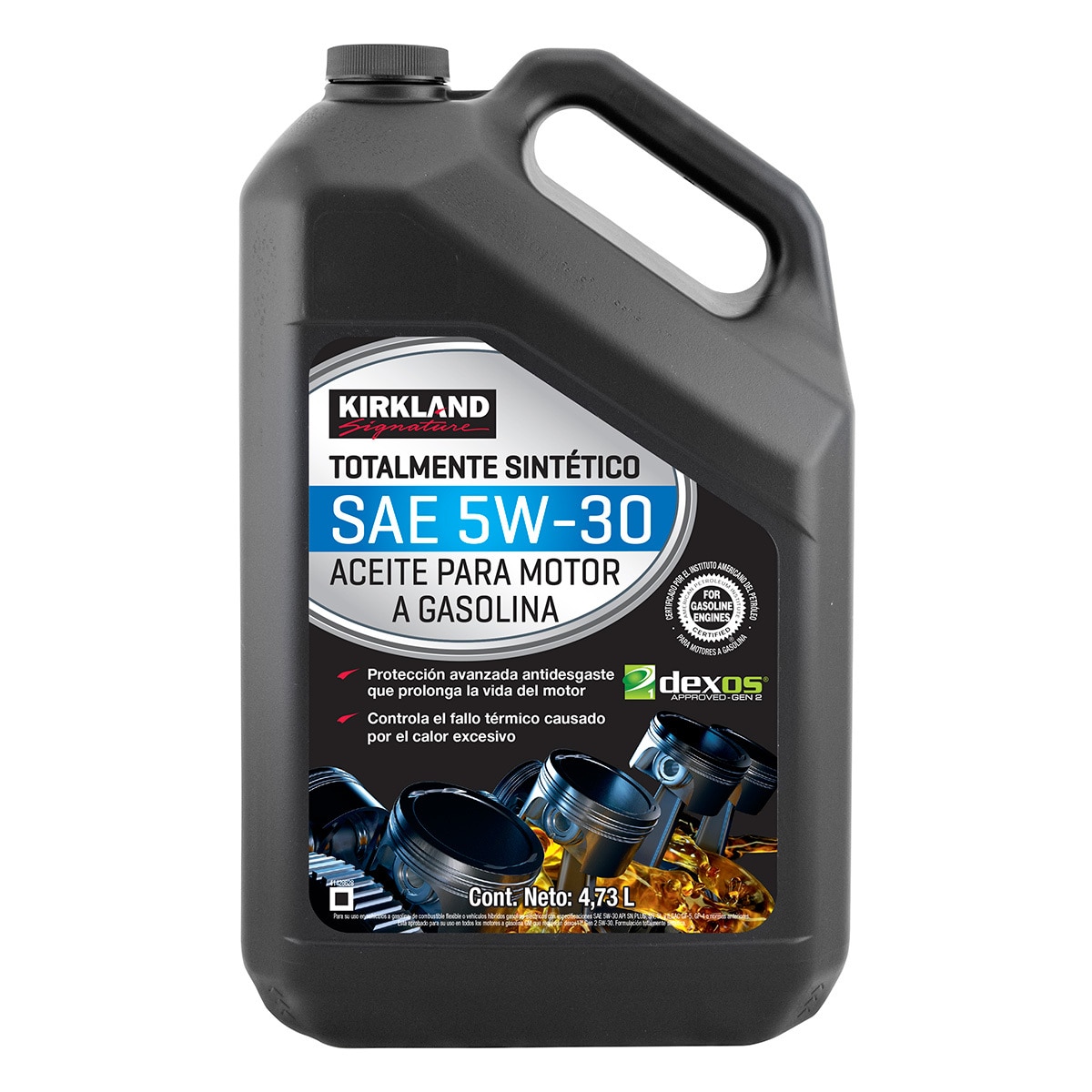 Kirkland Signature Aceite Sintético para Motor 5W30  2 Botellas de 4.73 Litros