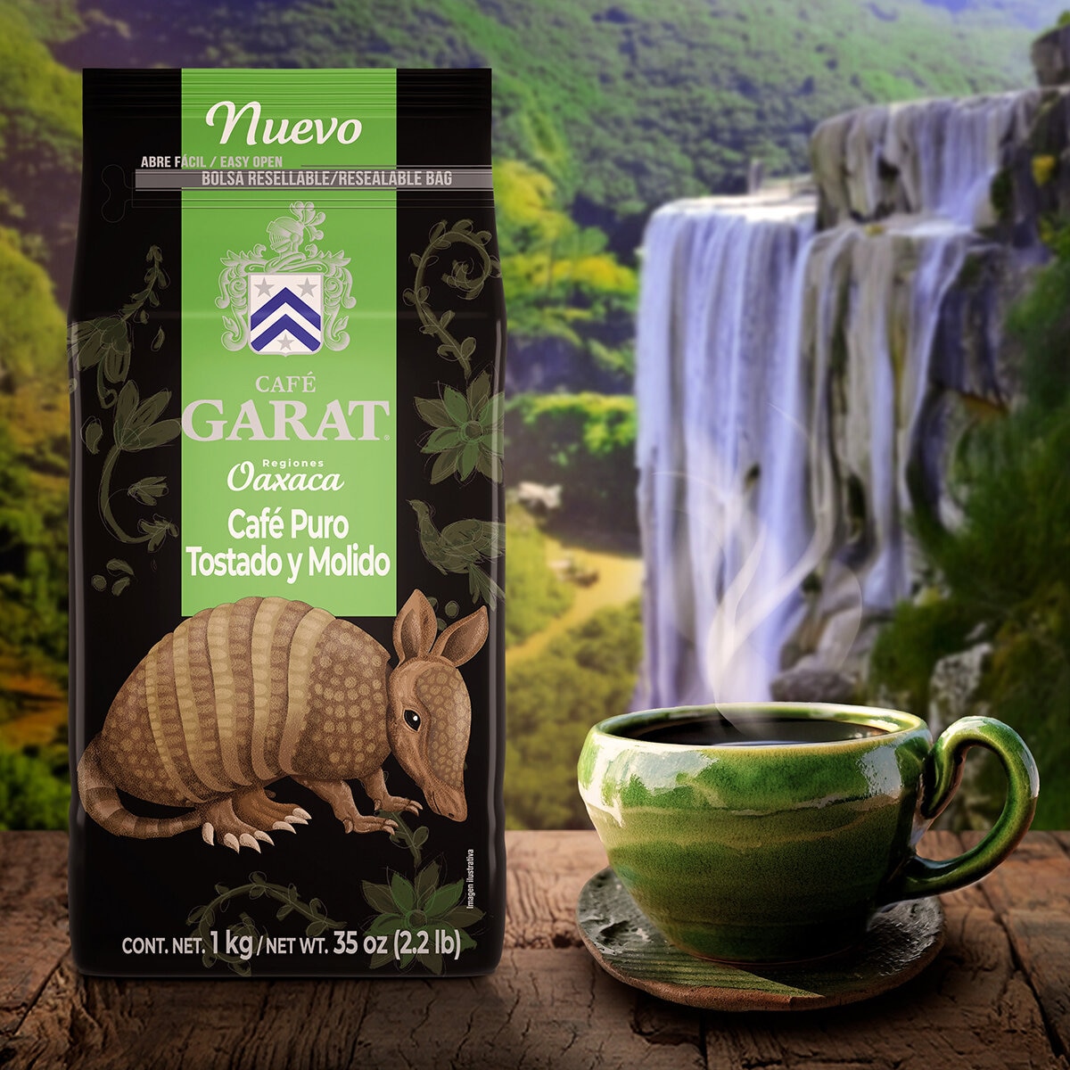 Garat Regiones Oaxaca Café Puro Tostado y Molido 1 kg Garat Regiones Oaxaca Café Puro Tostado y Molido 1 kg