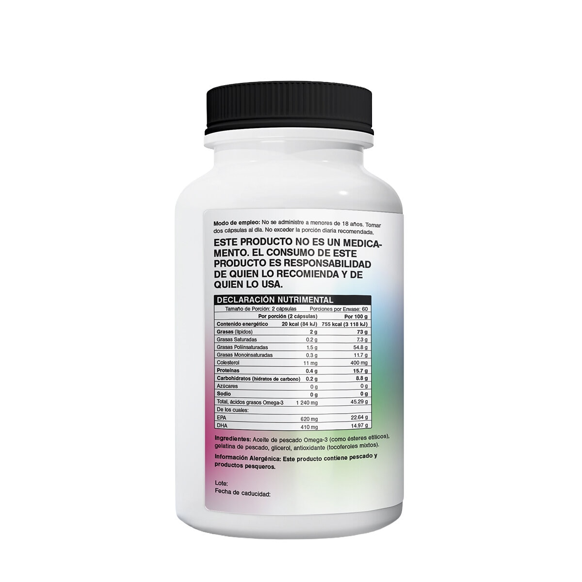 Lysi Omega 3 Aceite de Pescado Frasco de 120 Cápsulas Lysi Omega 3 Aceite de Pescado Frasco de 120 Cápsulas