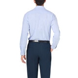 Kirkland Signature Camisa para Caballero Azul con verde Manga 14-14.5 Cuello 34/34