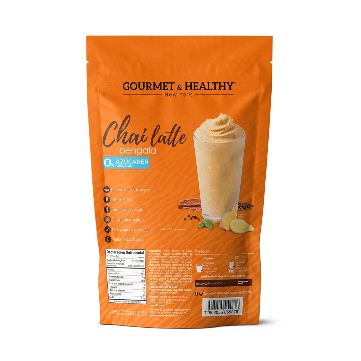 Gourmet & Healthy Té Chai Bengala 0 Azúcar 700 g
