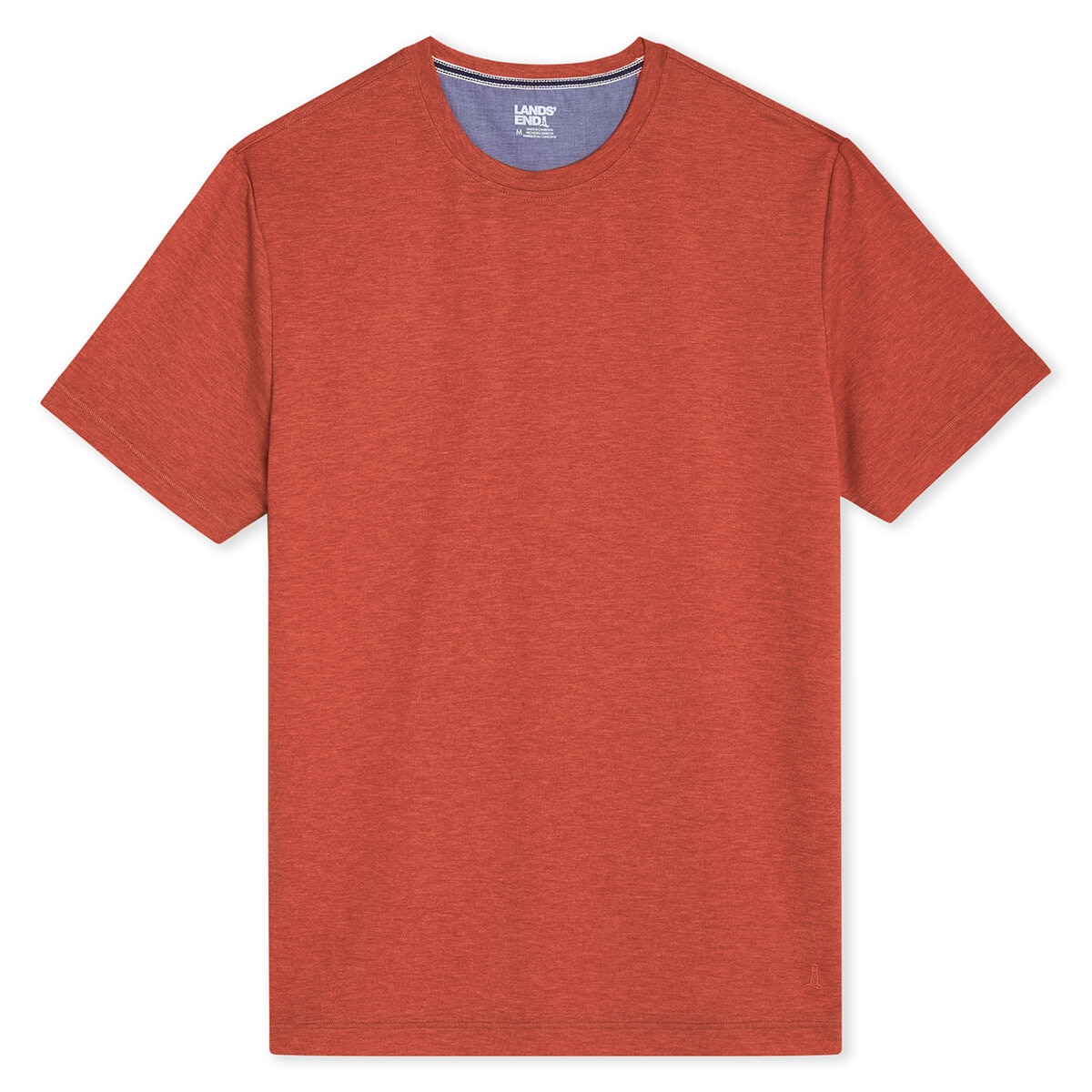 Lands’ End Playera para Caballero Rojo Extra Grande