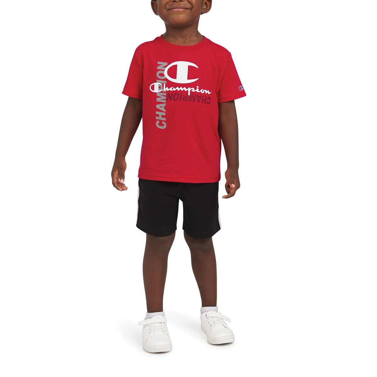 Champion Conjunto de 4 piezas para Niños y Niñas Rojo / Negro 6 Años