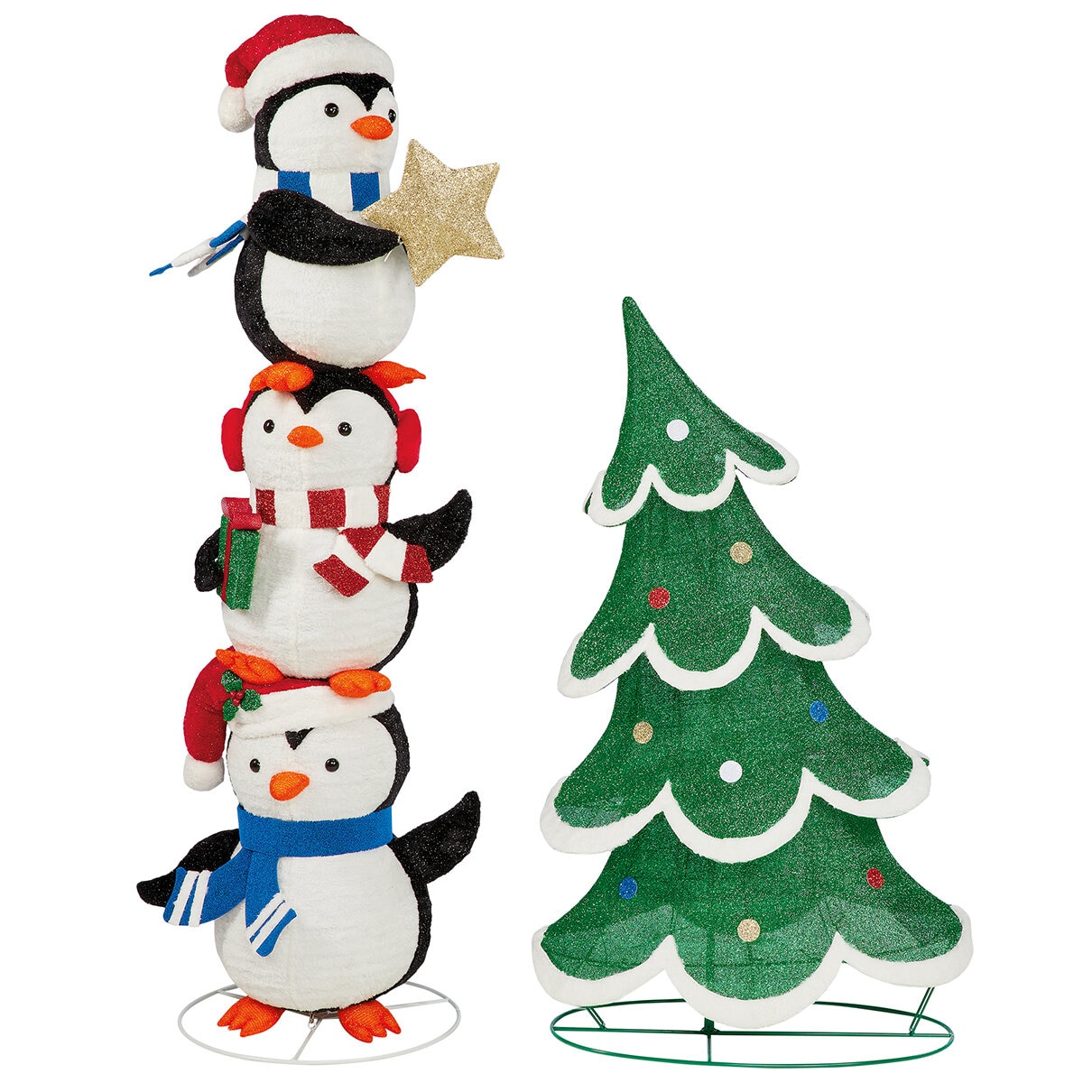 Torre de Pinguinos con Luces Parpadeantes