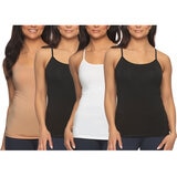 Black Bow Camisetas interiores para Dama 4 piezas Varias tallas