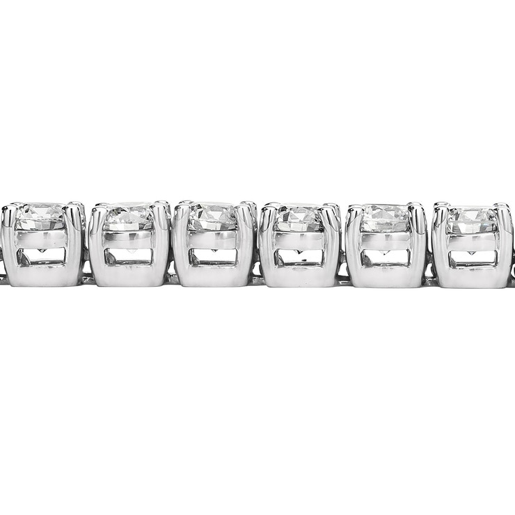 10.00ctw, Brazalete de Diamantes, 17.78cm, Corte Redondo Brillante, Oro Blanco de 14kt 10.00ctw, Brazalete de Diamantes, 17.78cm, Corte Redondo Brillante, Oro Blanco de 14kt