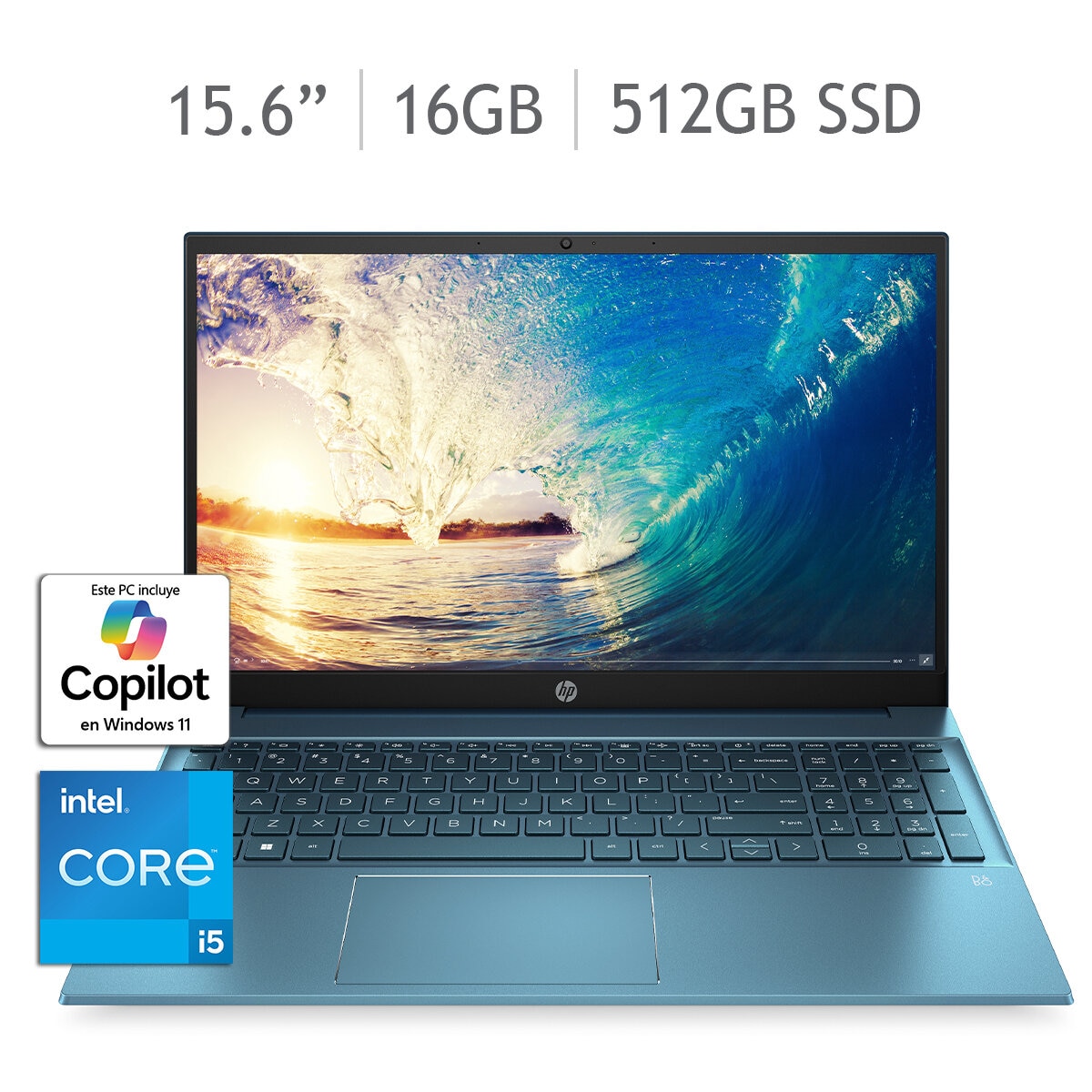 HP Pavilion 15-eg2525la Laptop 15.6" Full HD Intel Core i5 16GB 512GB SSD