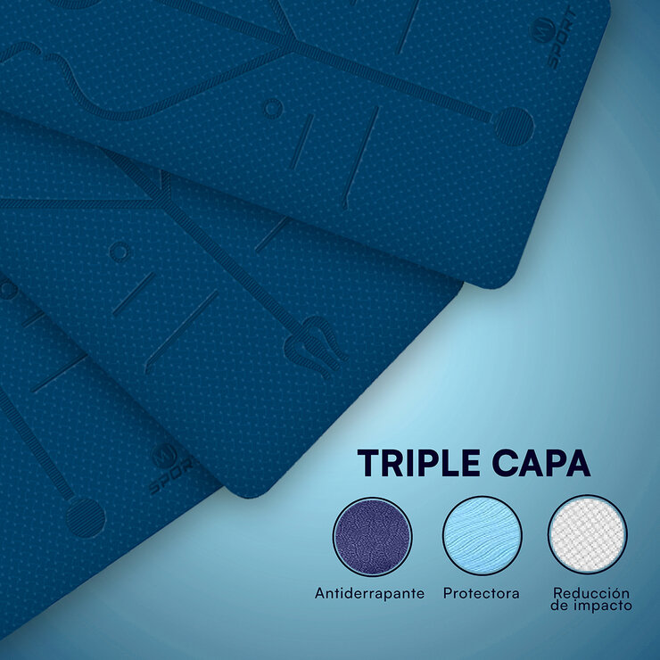 Mist Jewel Tapete para Yoga Azul