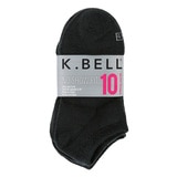 K Bell Calcetines para Dama 10 piezas Negro Unitalla