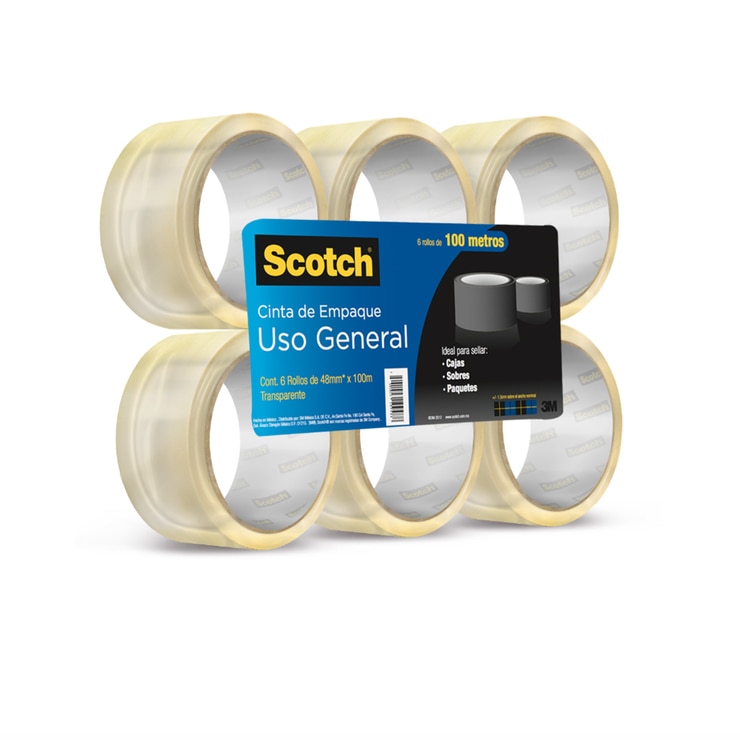 Scotch cinta de empaque transparente