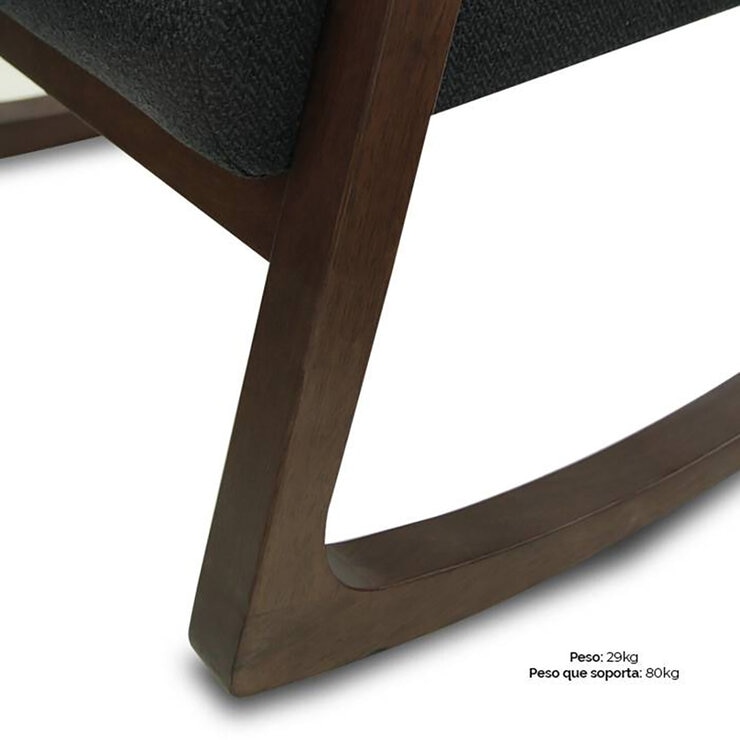 Tamarindo, Kar, Mecedora Gris Oxford