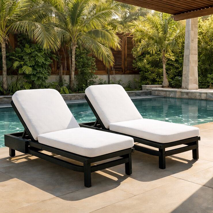 MoDe Living, Sanford Estate Colección de Patio color Blanco, 15 piezas