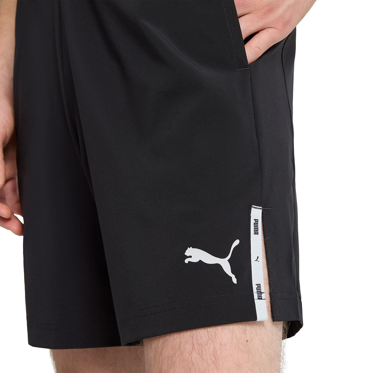 Puma Shorts Deportivos para Caballero Negro Extra Grande