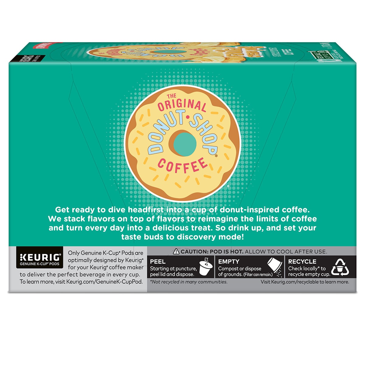 Keurig, The Original Donut Shop Coffee Vanilla Cream, 60 cápsulas K-Cup