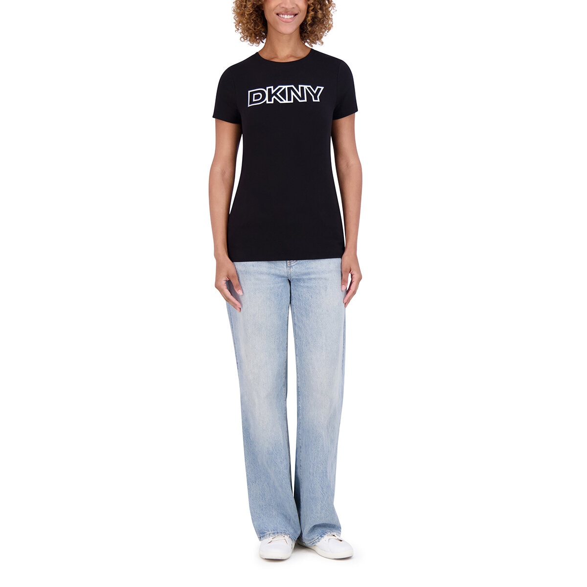 DKNY Blusa para Dama Negro Chica