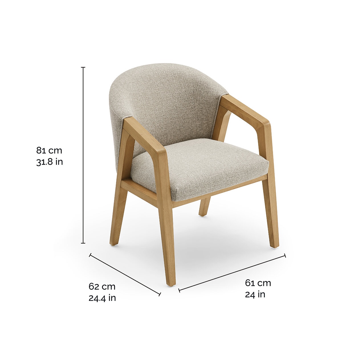 Silla de Comedor de Tela