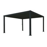 Zhengte, Pérgola de Aluminio de 3m x 6m, Color Negro