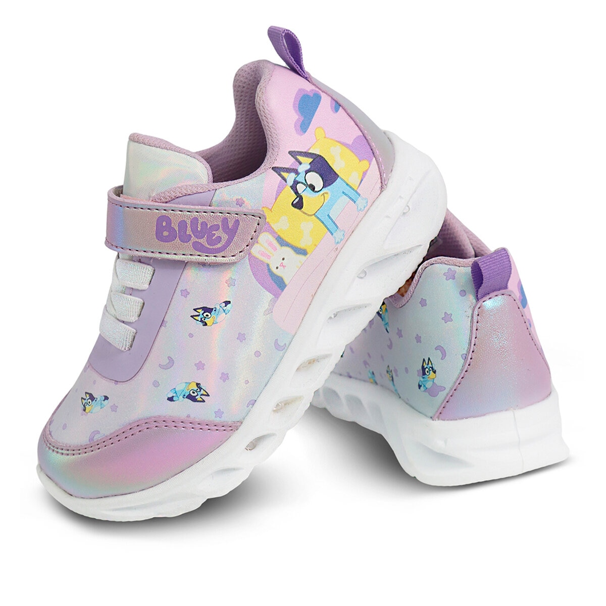 Bluey, Tenis Original Color Lila con Luces, para Niña