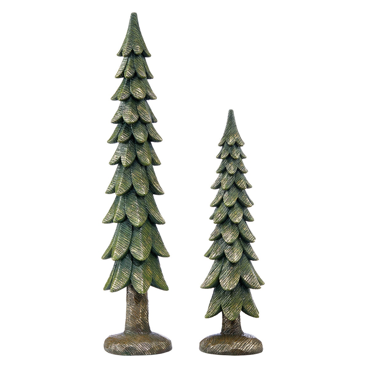 Familia de Ciervos con Árboles Decorativos Juego de 5 Pzas.
