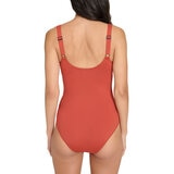DKNY Traje de Baño para Dama naranja chica