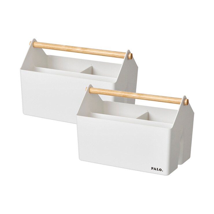 Litem, Set de 2 Canastas con Asa de Madera | Costco México