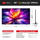 TCL Pantalla 98" Miniled 4K Fire TV