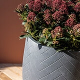 Over & Back, Tribes Maceta de Fibra de Arcilla Gris