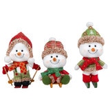 Muñecos de Nieve Decorativos, Juego de 3 Pzas.