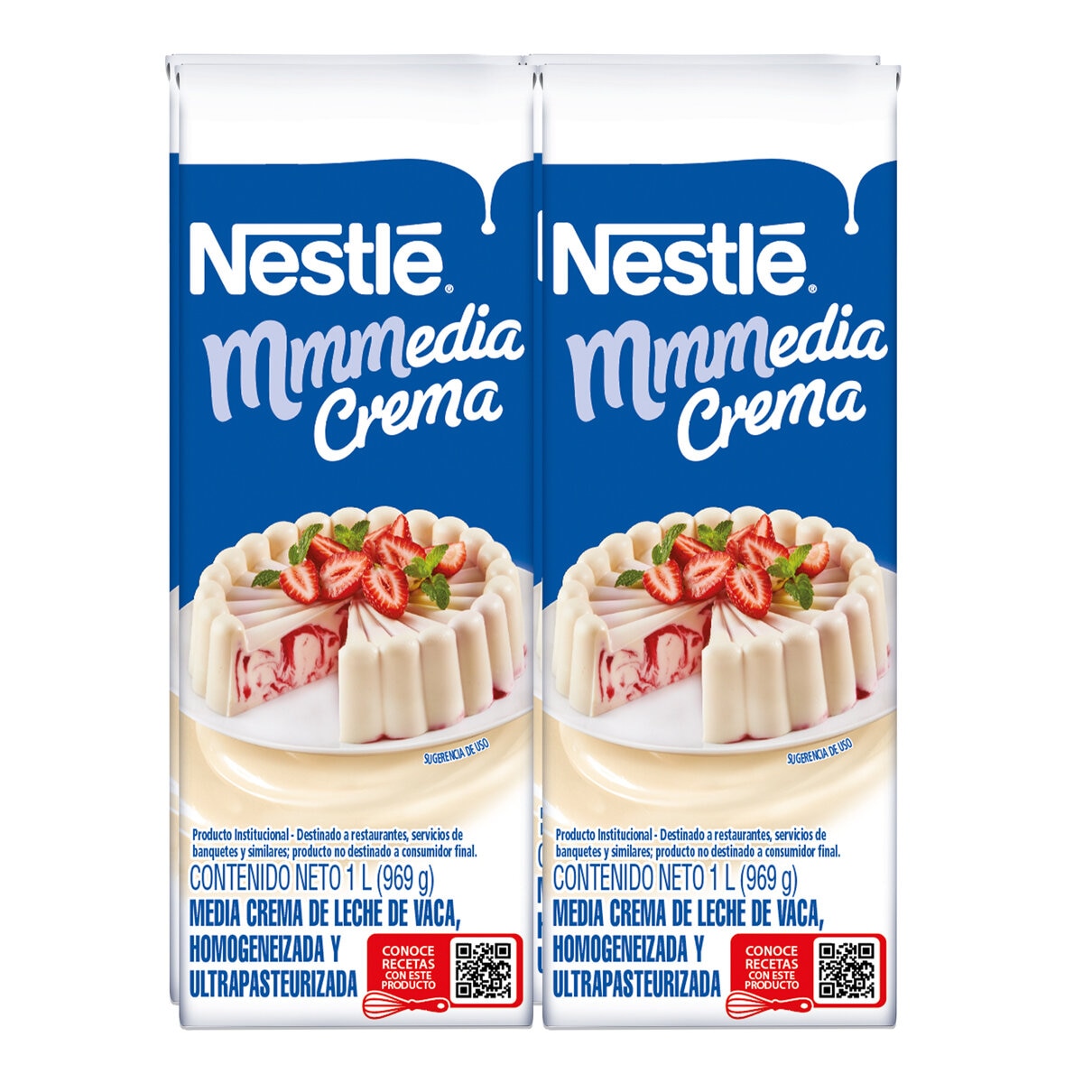 Nestle Media Crema 4 pzas de 1 l