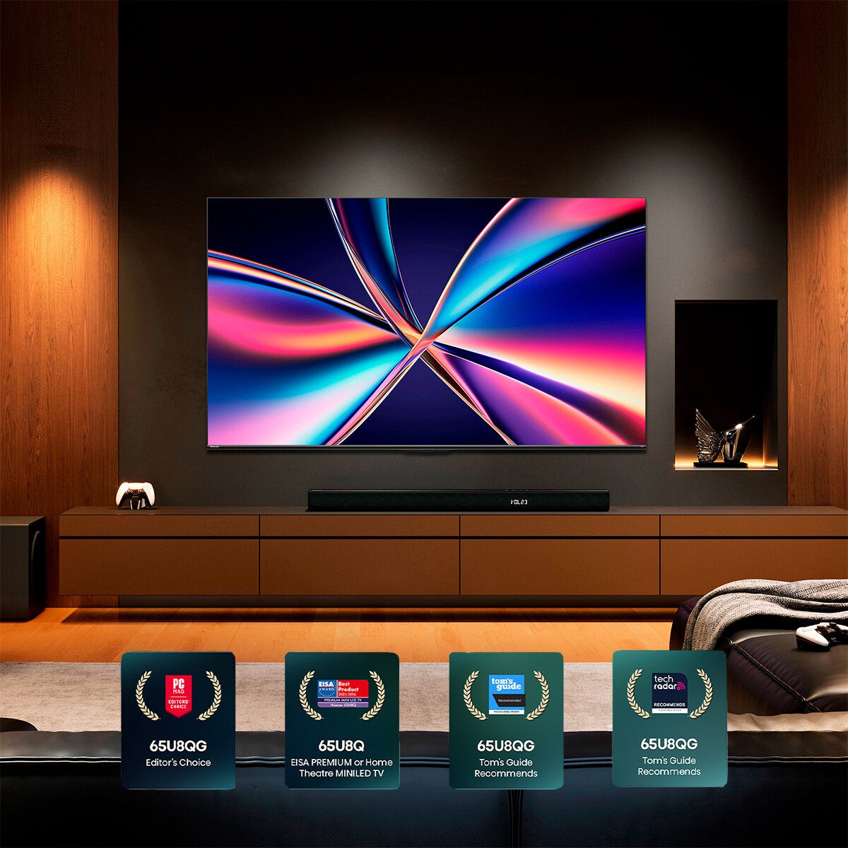 Hisense Pantalla 100" ULED MiniLed 4K Fire TV 100QD7QFM Hisense Pantalla 100" ULED MiniLed 4K Fire TV 100QD7QFM